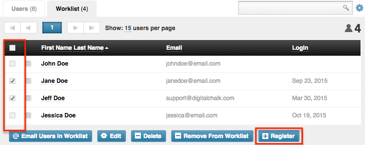 DigitalChalk: How to Use A User Worklist