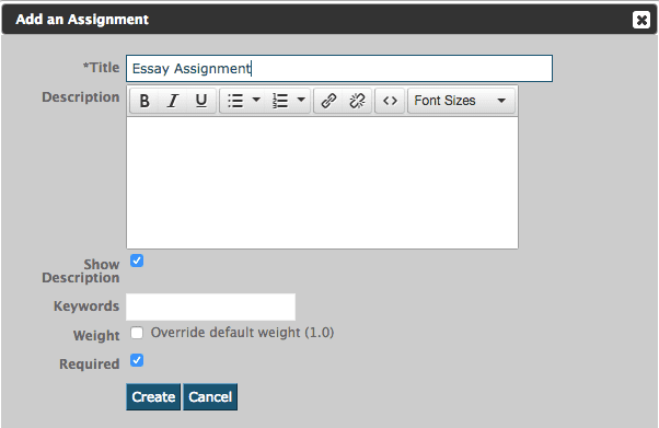 DigitalChalk: Quick Tip - Create an Assignment