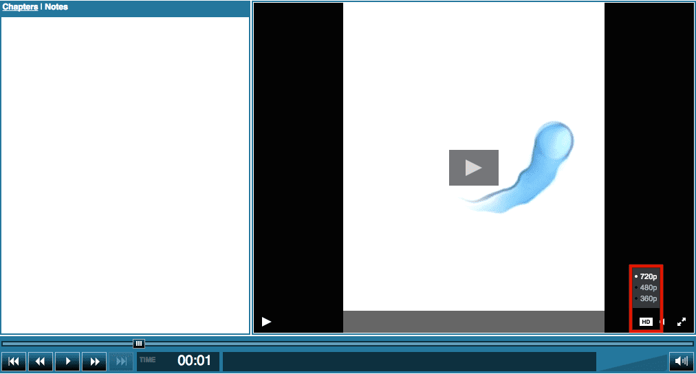 DigitalChalk: Check it out - choose your video quality!