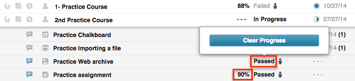 DigitalChalk: How to Reset Student Progress and Reset an Element for a User