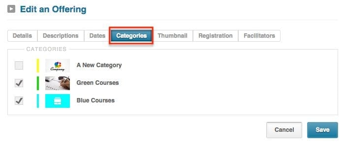 DigitalChalk: Organize Your Courses Using Categories