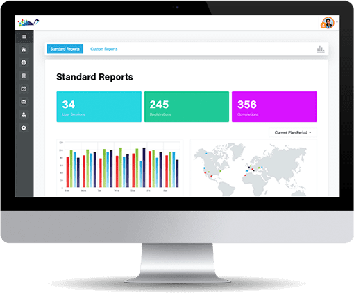 img-desktop-dc Screenshot of DigitalChalk's Reports Dashboard